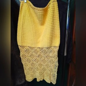 Vintage crochet skirt, size L